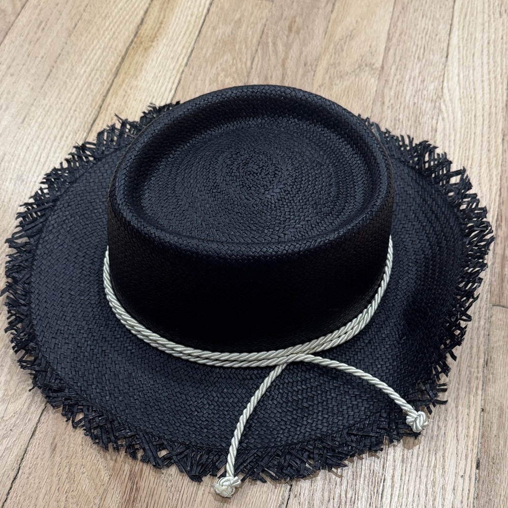 Black Fringed Women's Hat
